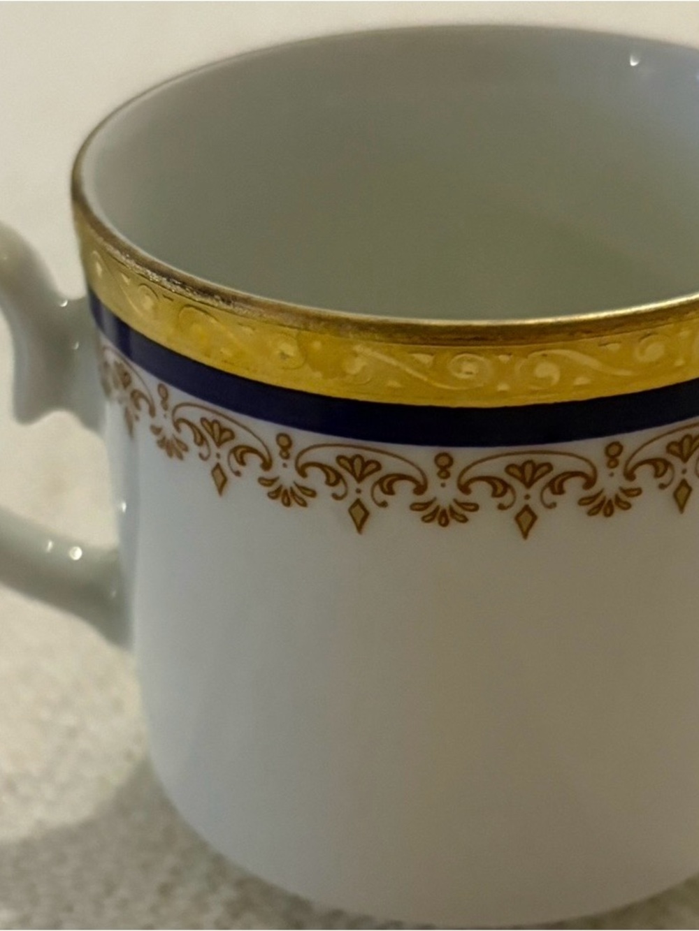 Tirschenreuth Porcelain
Demitasse Cup & Saucer
Bavaria Germany cobalt blue gold - Picture 8 of 10